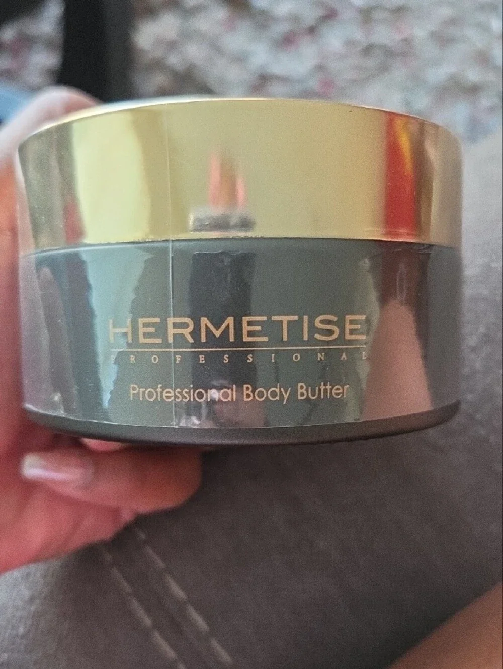 Hermetise Moisturizing Body Butter — Gray & Gold Jar